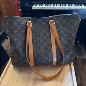 Pre owned Louis Vuitton Brown and Tan Monogram Tote
